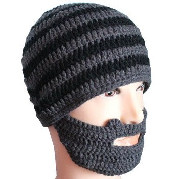 Knit Winter Crochet Beard Beanie