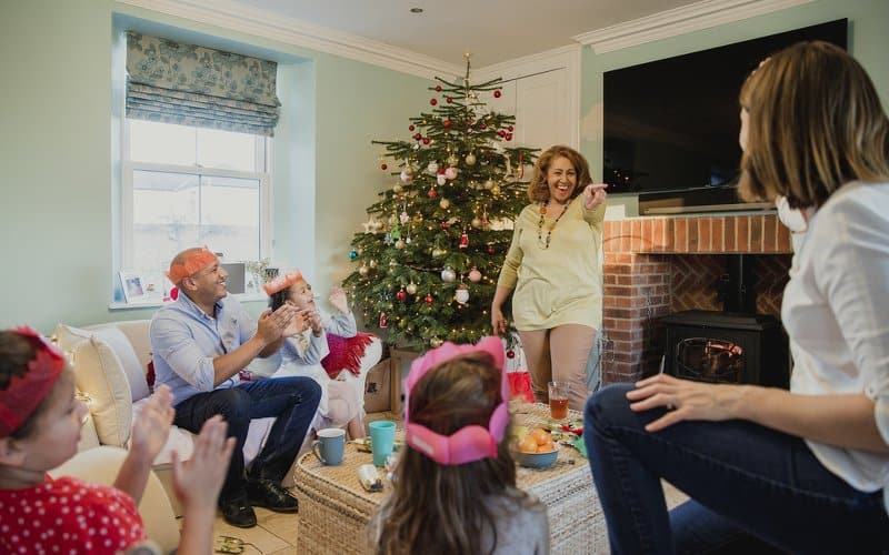 Feature image for article on Christmas charades