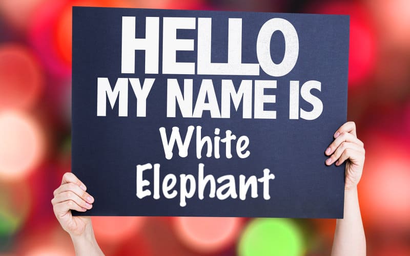 Feature image for article on other names for the White Elephant gift exchange