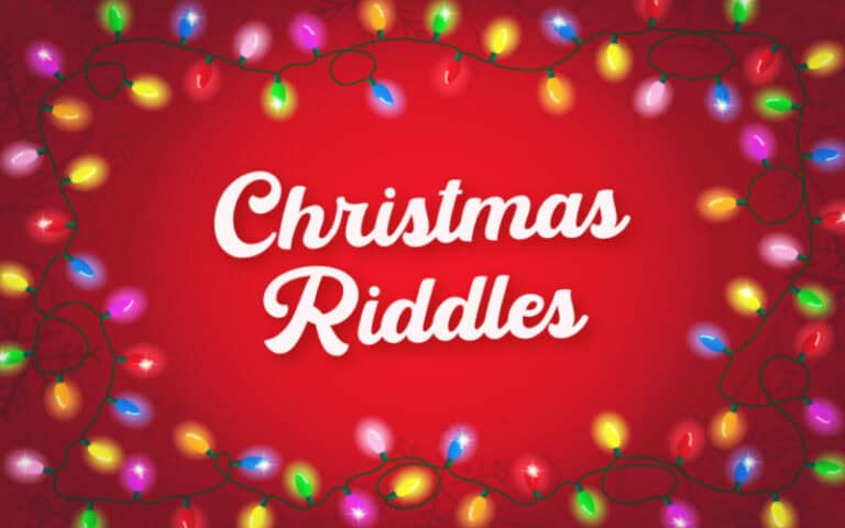 Feature image for article on holiday themed riddles