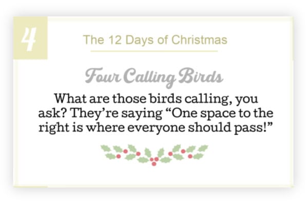Example card for the 12 Days of Christmas gift exchange game